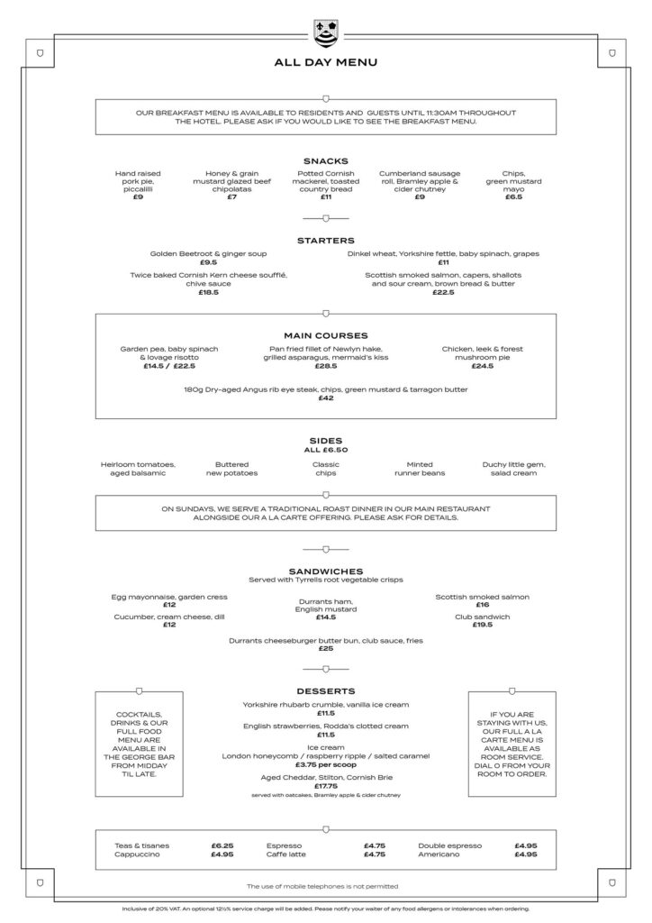 menu design consultants